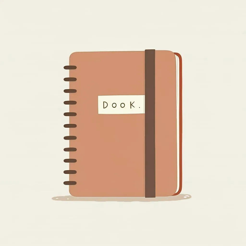 Illustration of a notebook