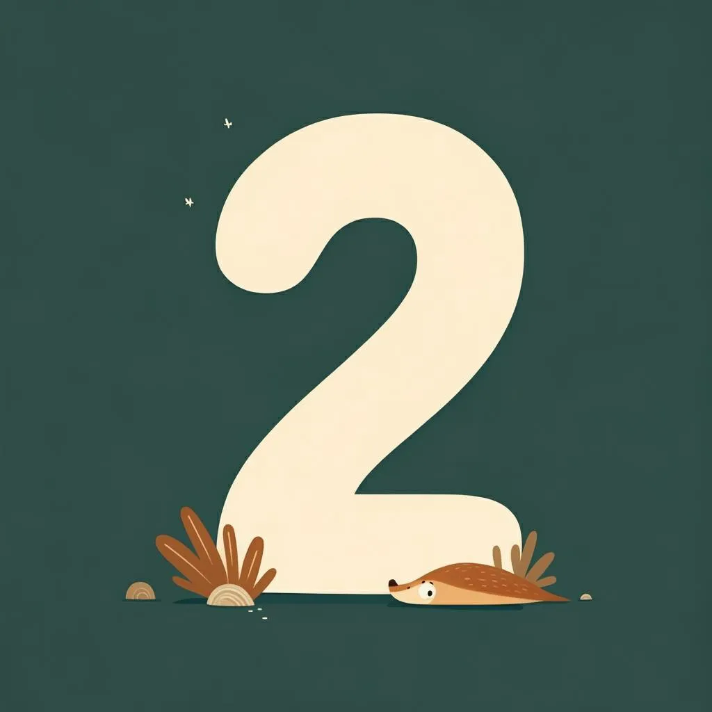 Illustration of number two