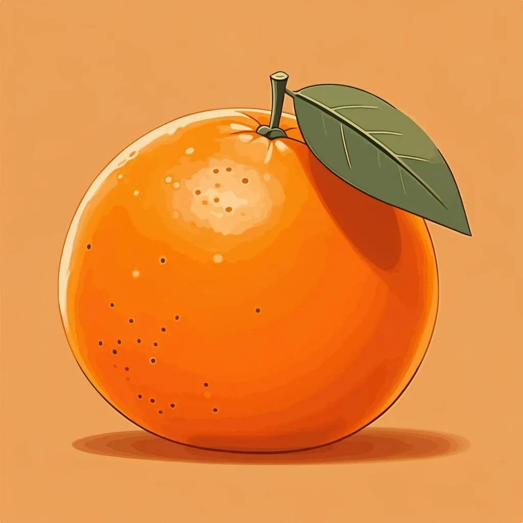 Illustration of an orange