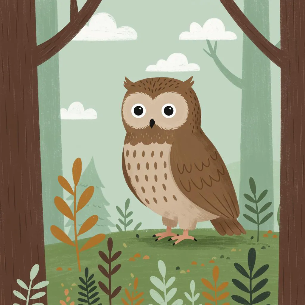 Illustration of an owl