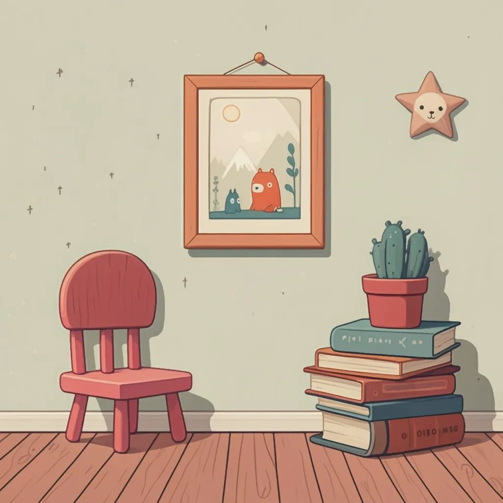 Illustration of a painting