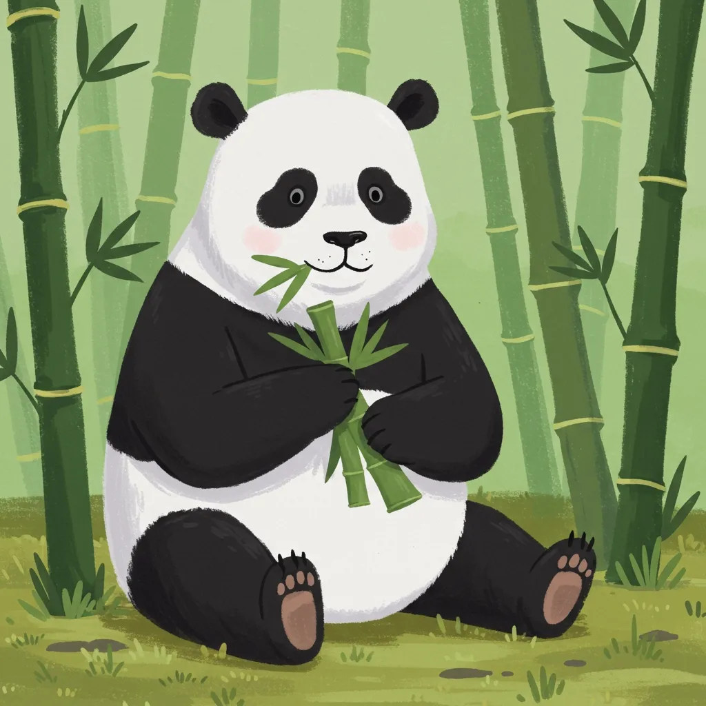 Illustration of a panda