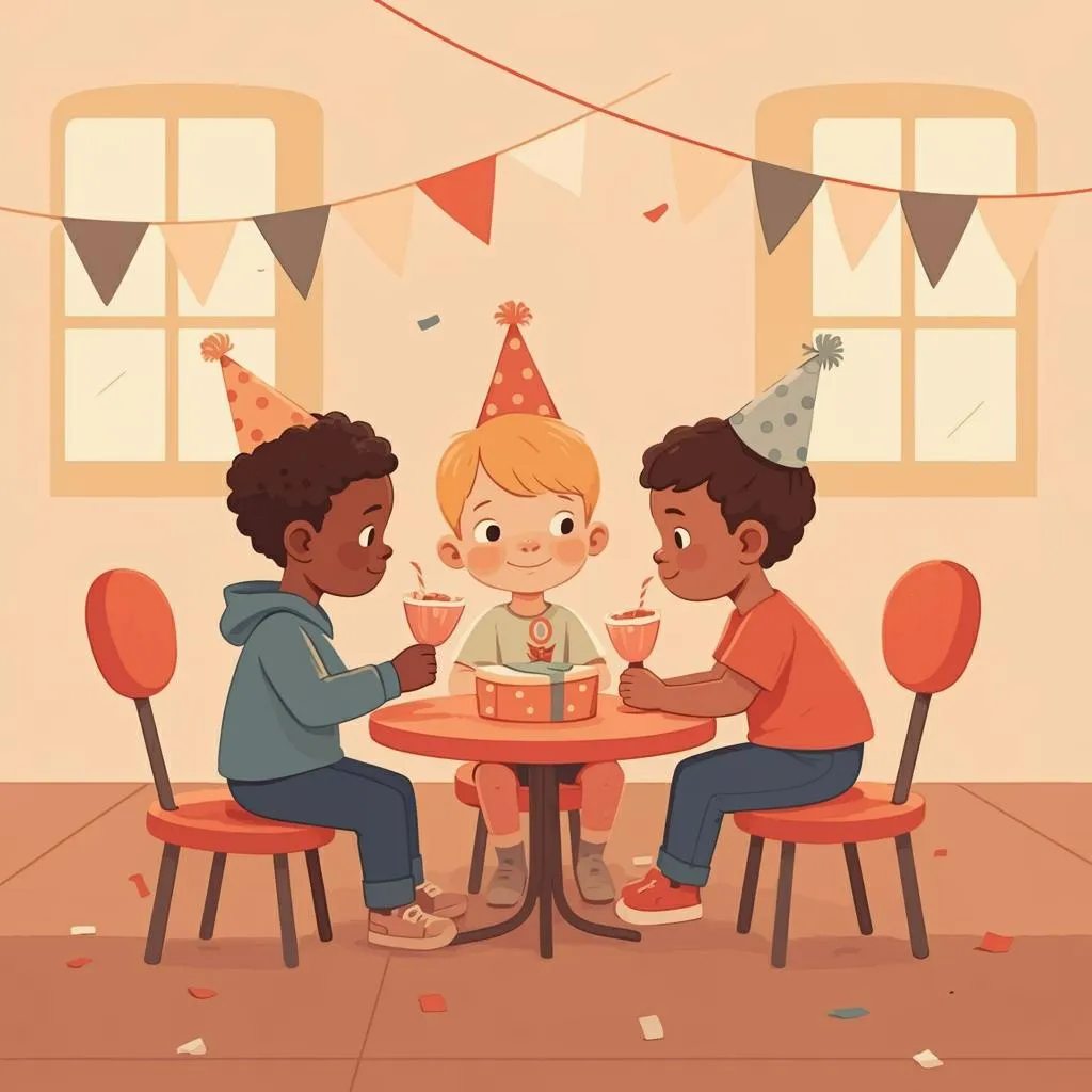 Illustration of a party