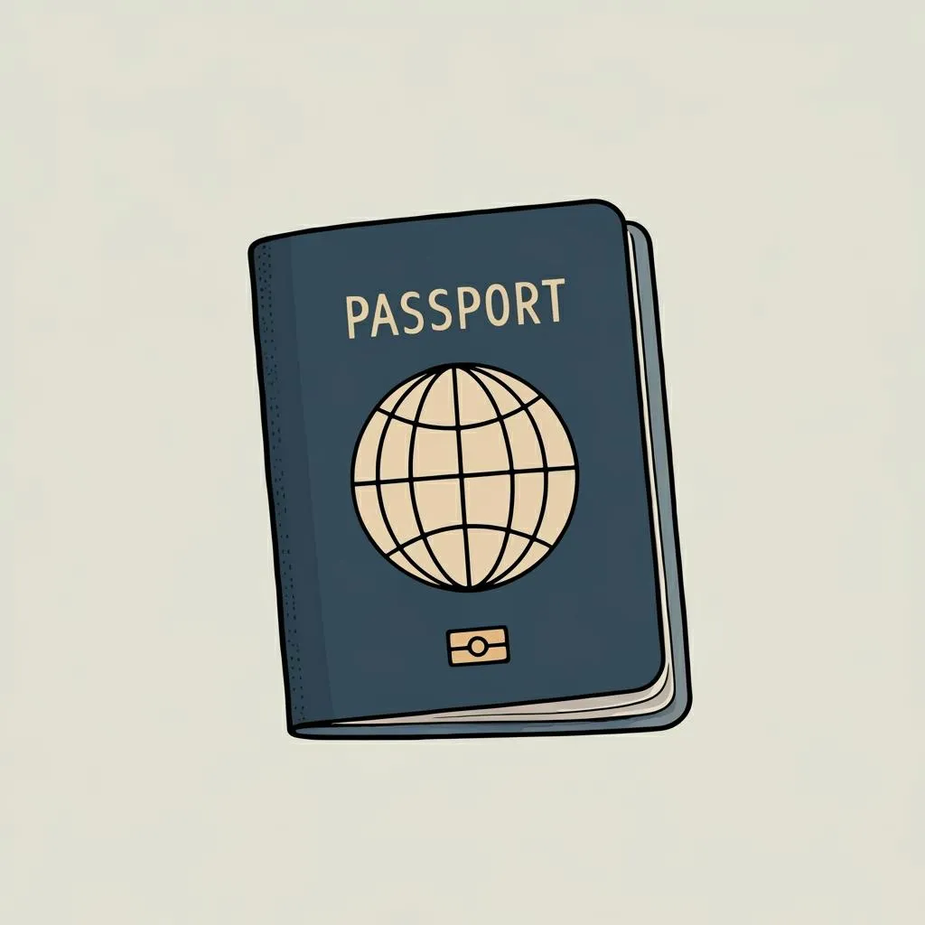 Illustration of a passport