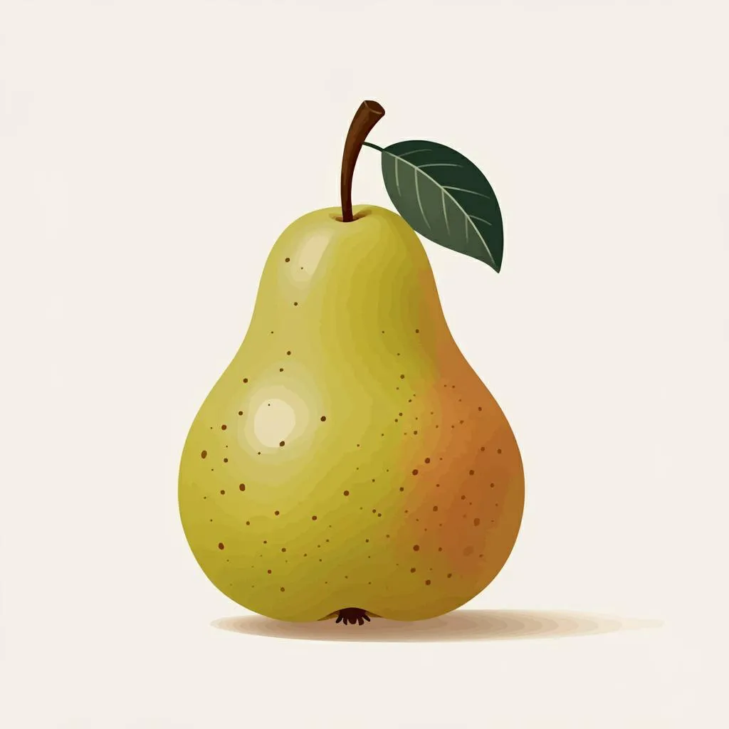 Illustration of a pear