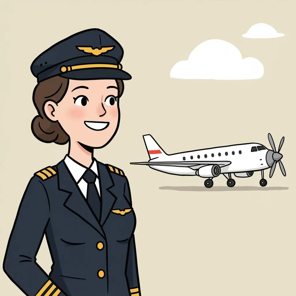 Illustration of a pilot