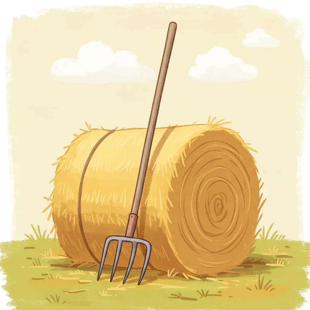 Illustration of a pitchfork
