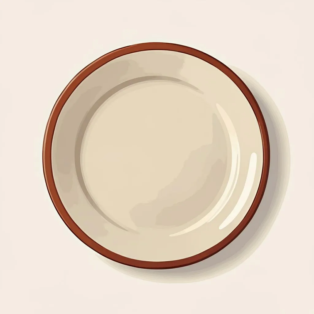 Illustration of a plate
