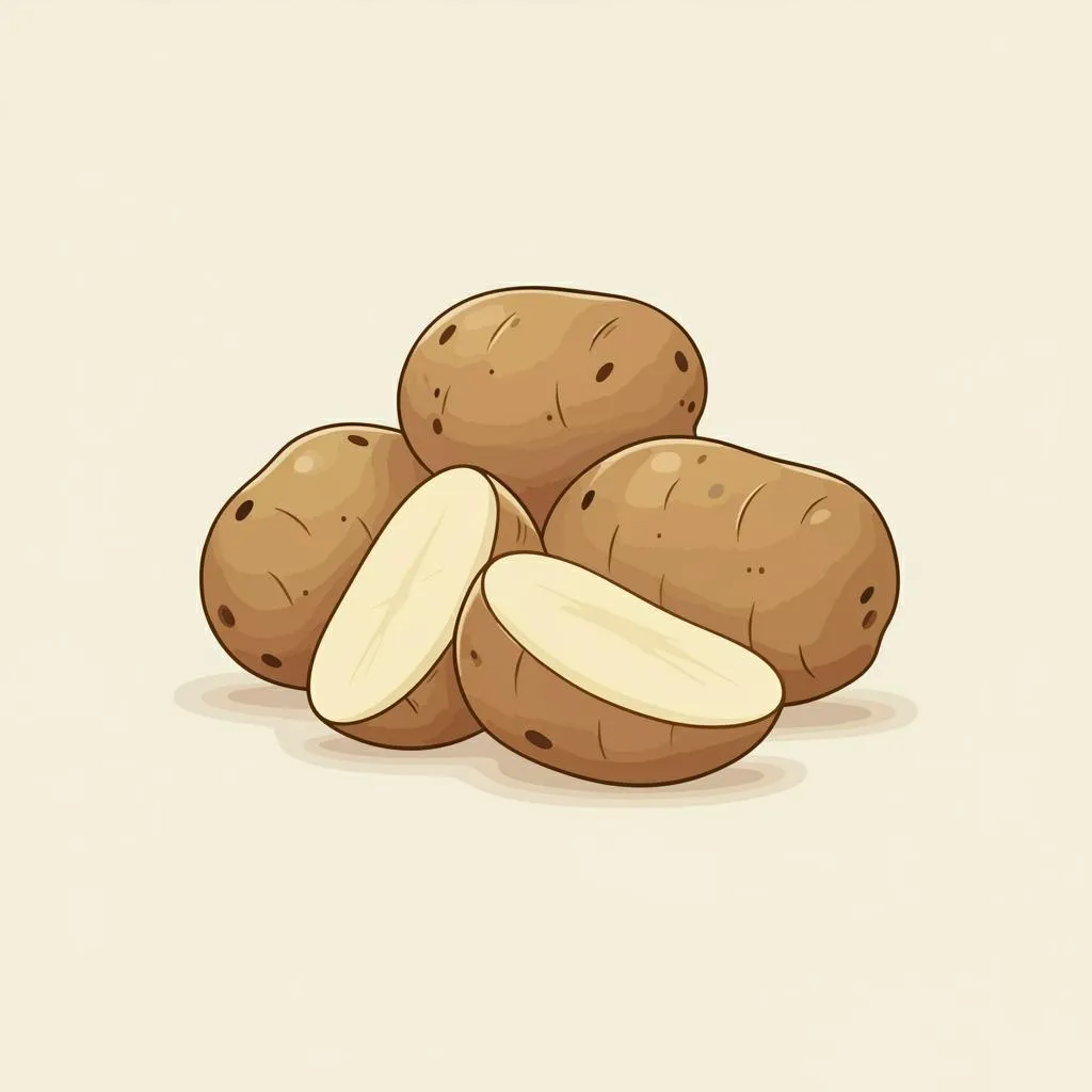 Illustration of a potato