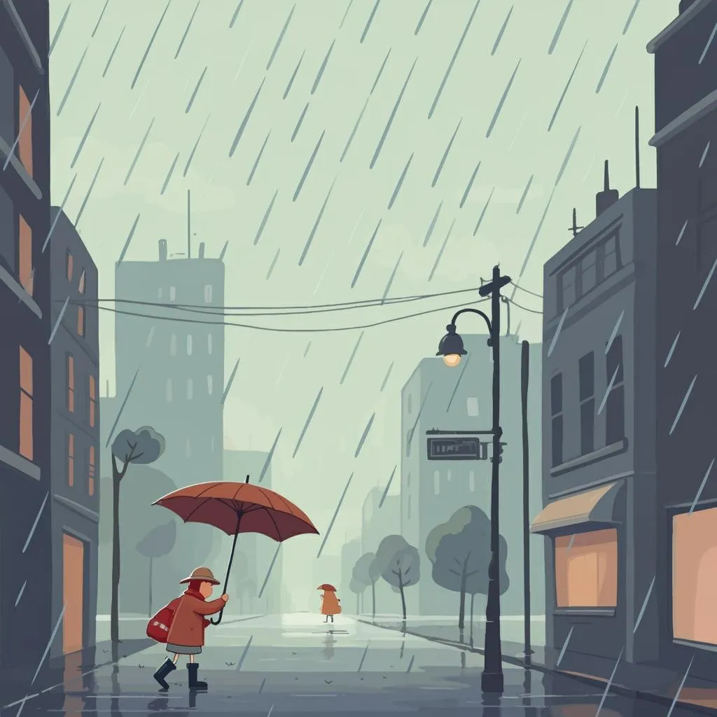 Illustration of rain