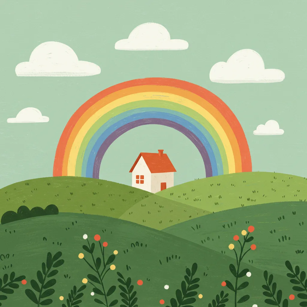 Illustration of a rainbow