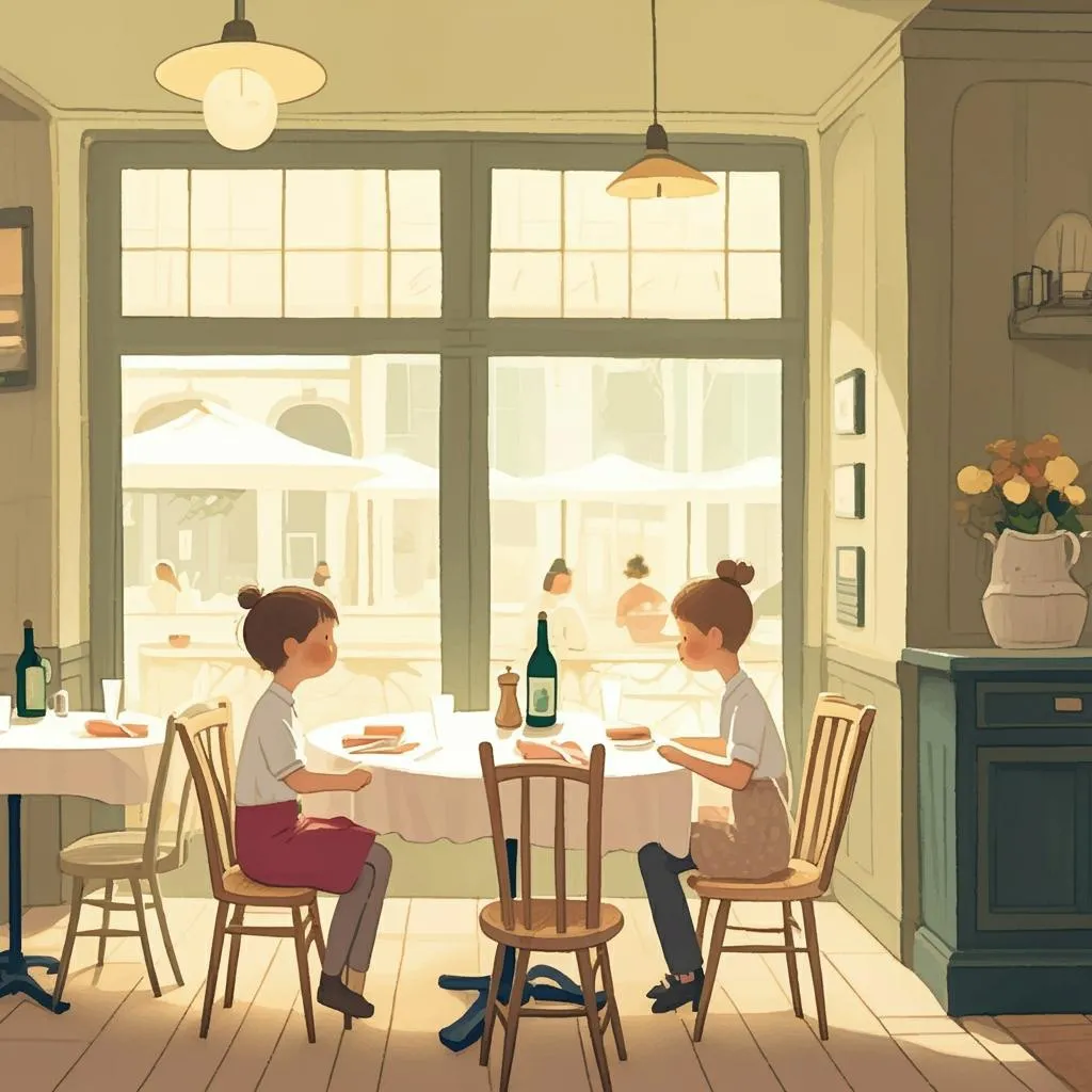 Illustration of a restaurant