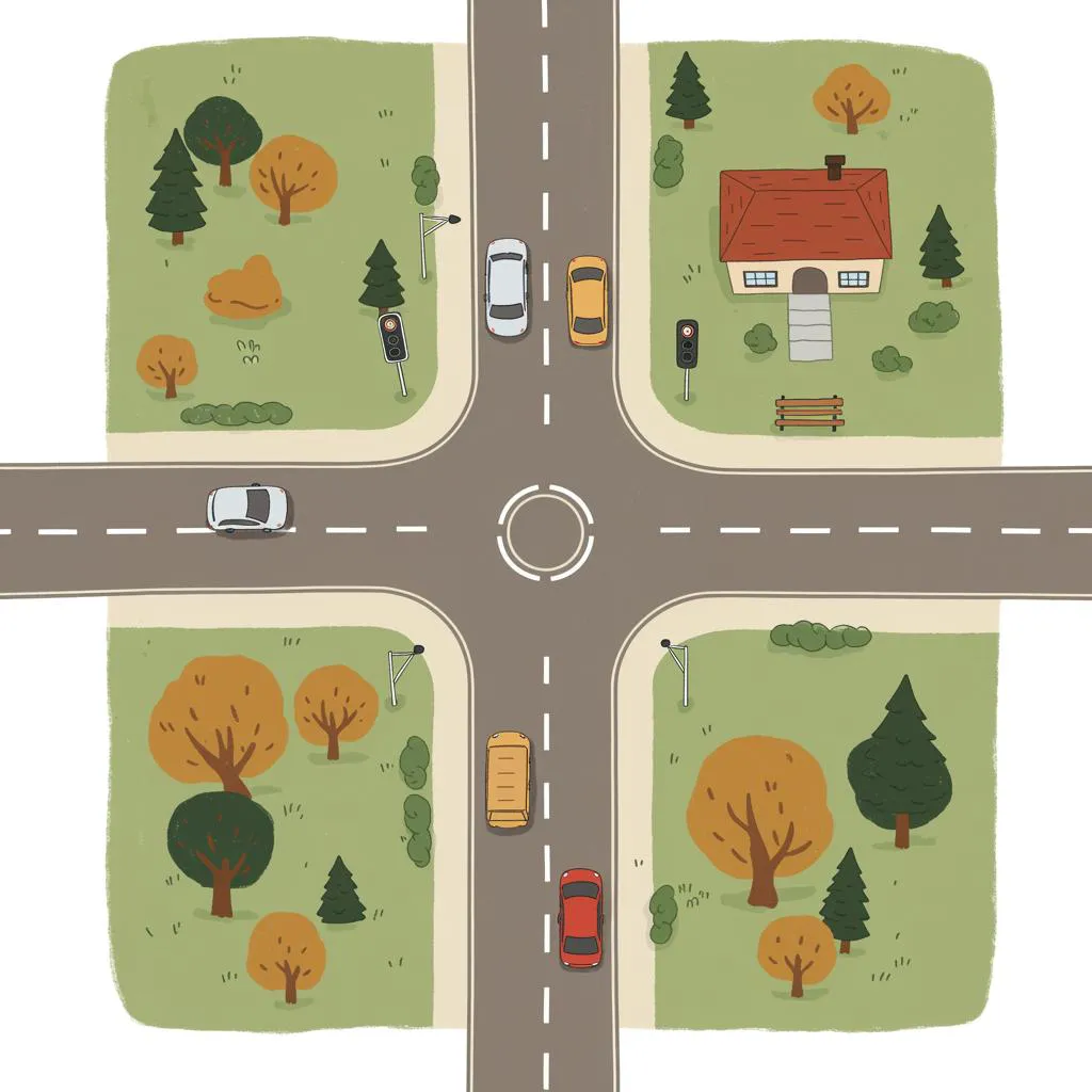 Illustration of a road