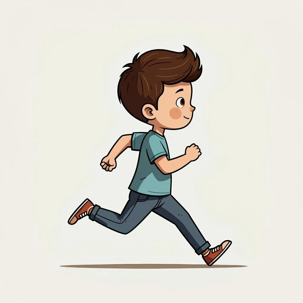 Illustration of running