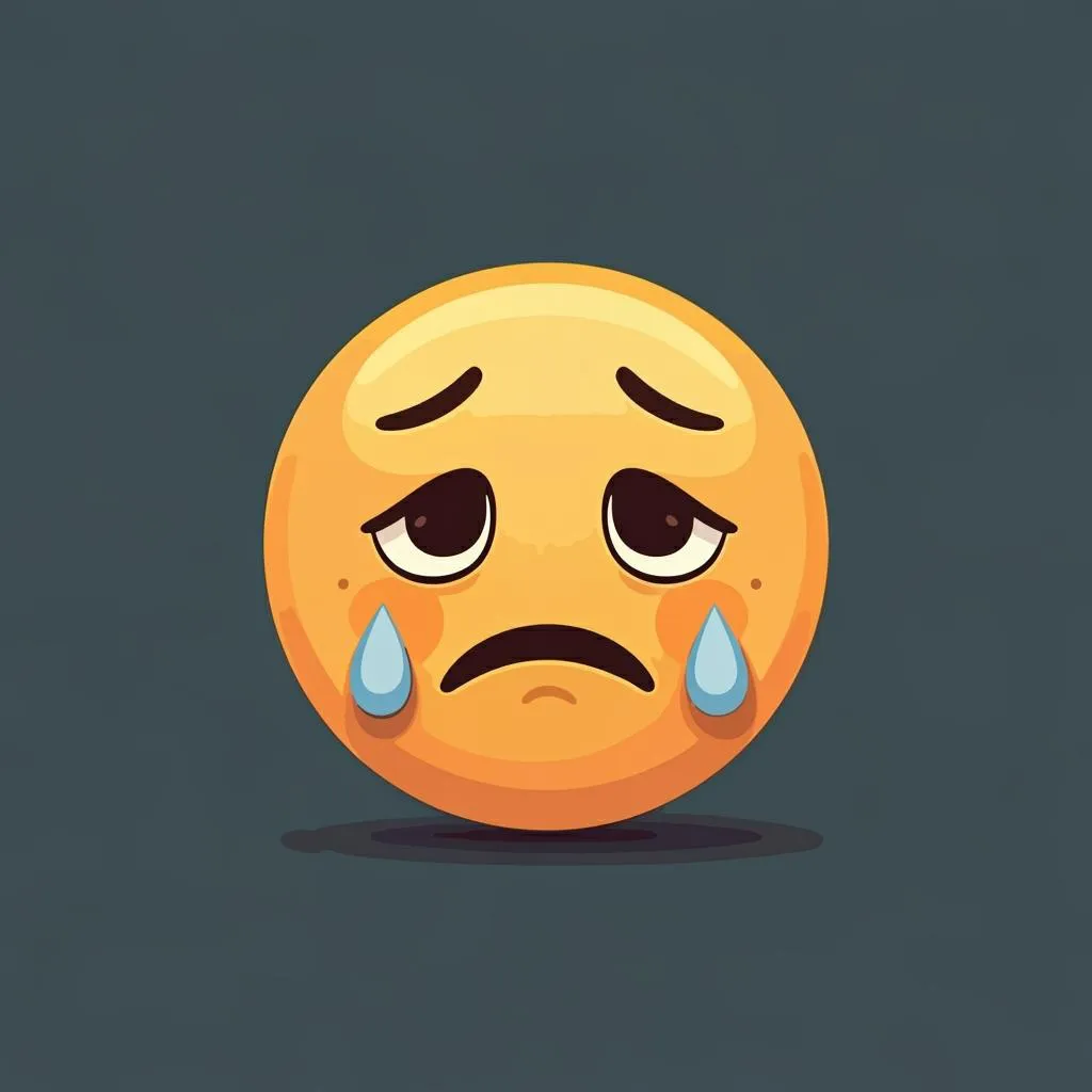 Illustration of being sad