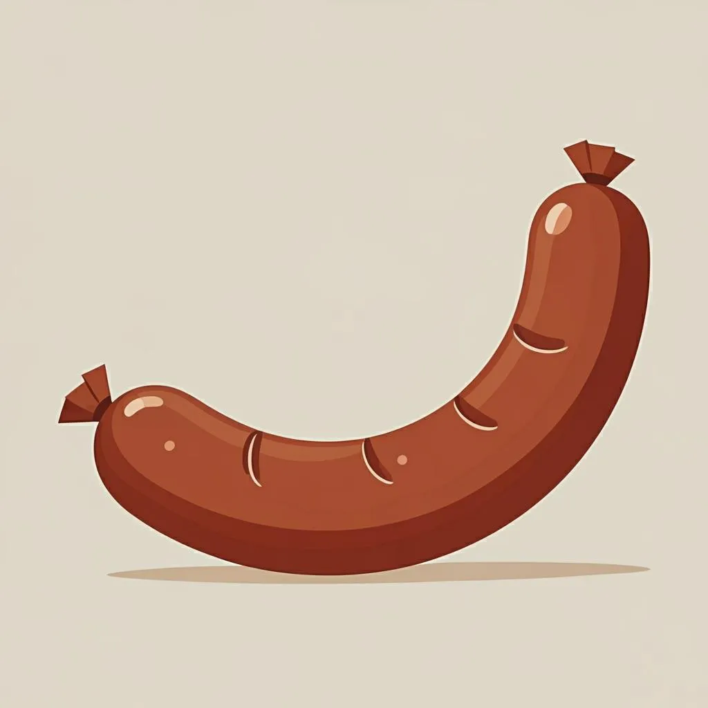 Illustration of a sausage