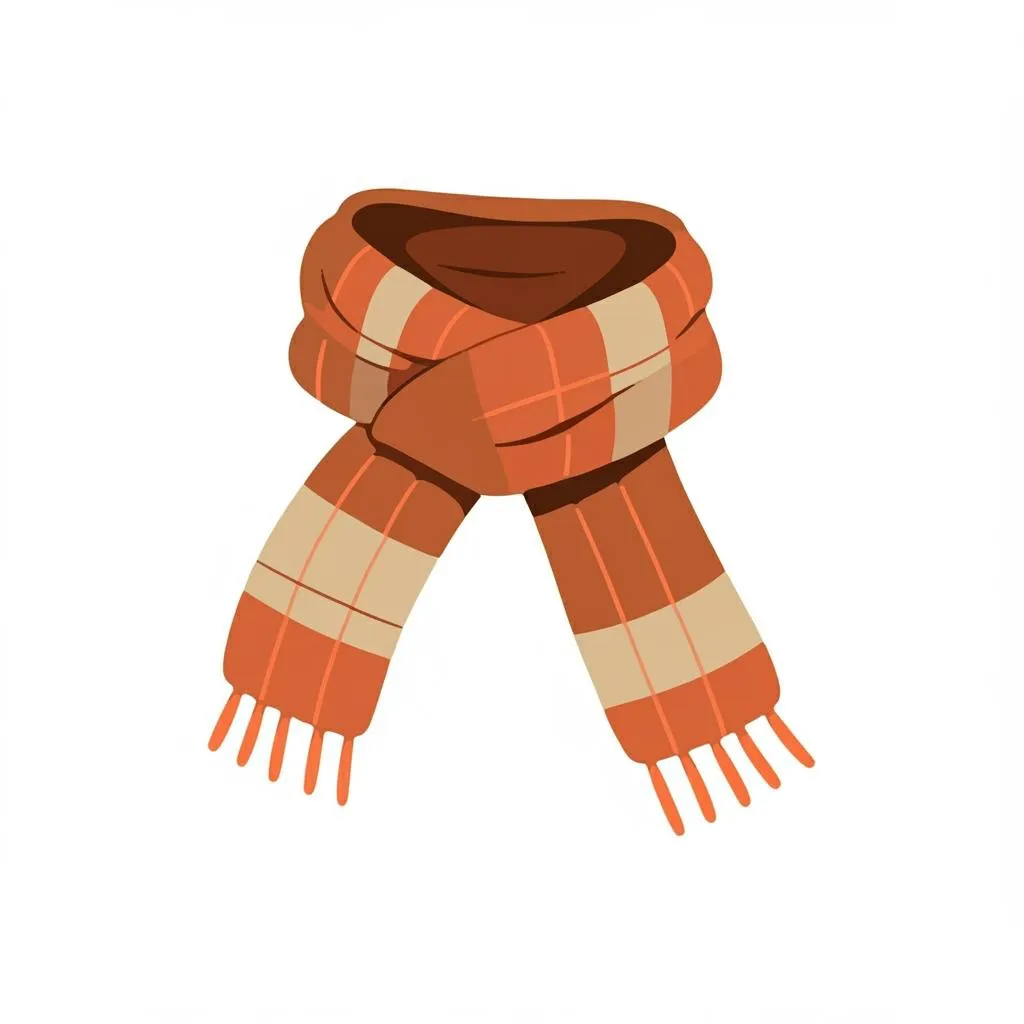 Illustration of a scarf
