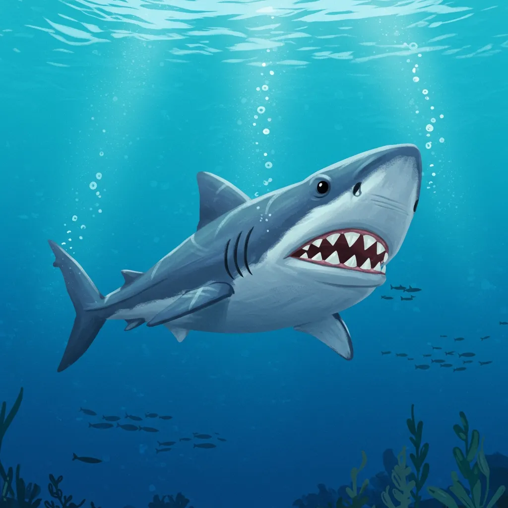 Illustration of a shark
