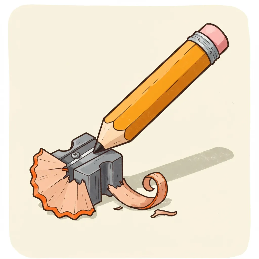 Illustration of a sharpener