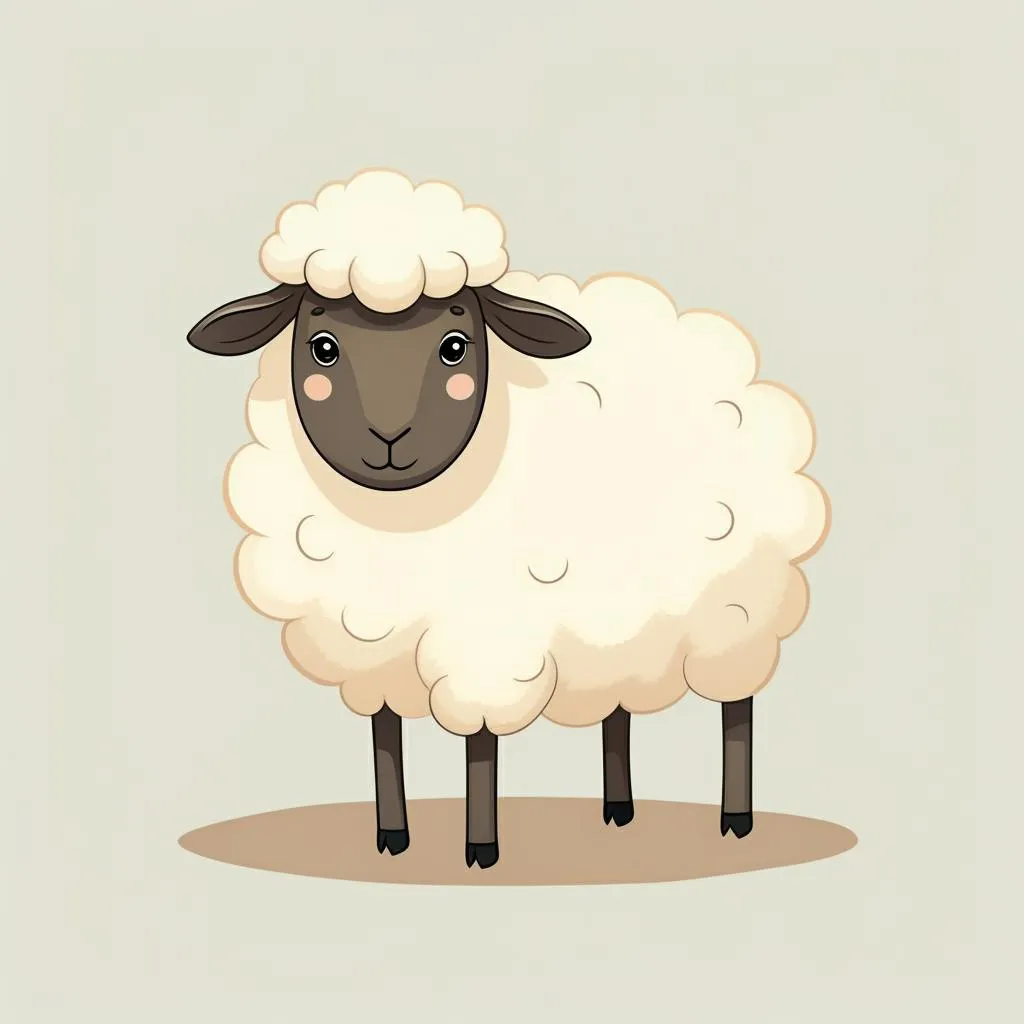 Illustration of a sheep