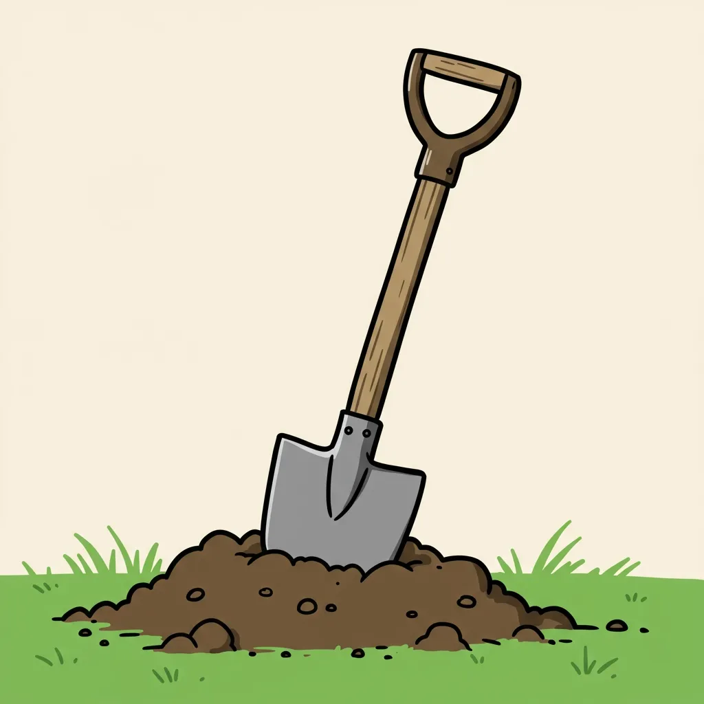Illustration of a shovel