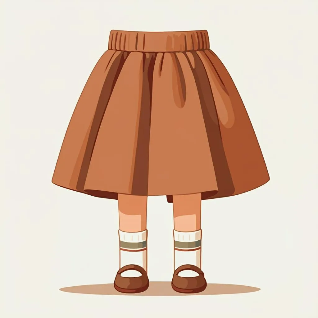 Illustration of a skirt