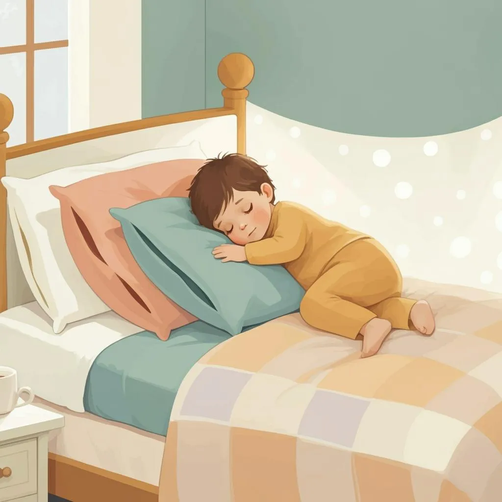 Illustration of sleeping