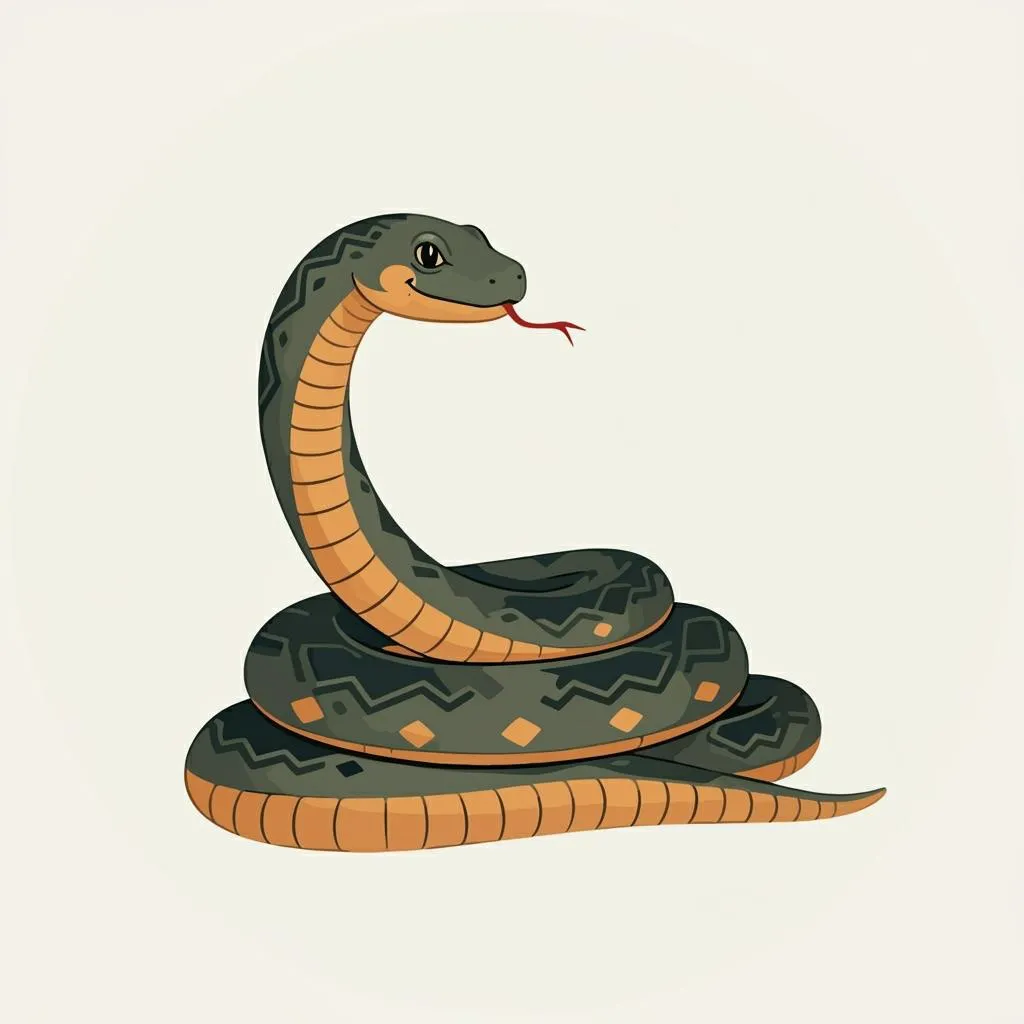 Illustration of a snake