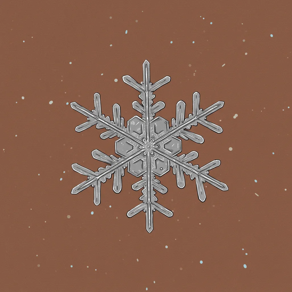 Illustration of a snowflake