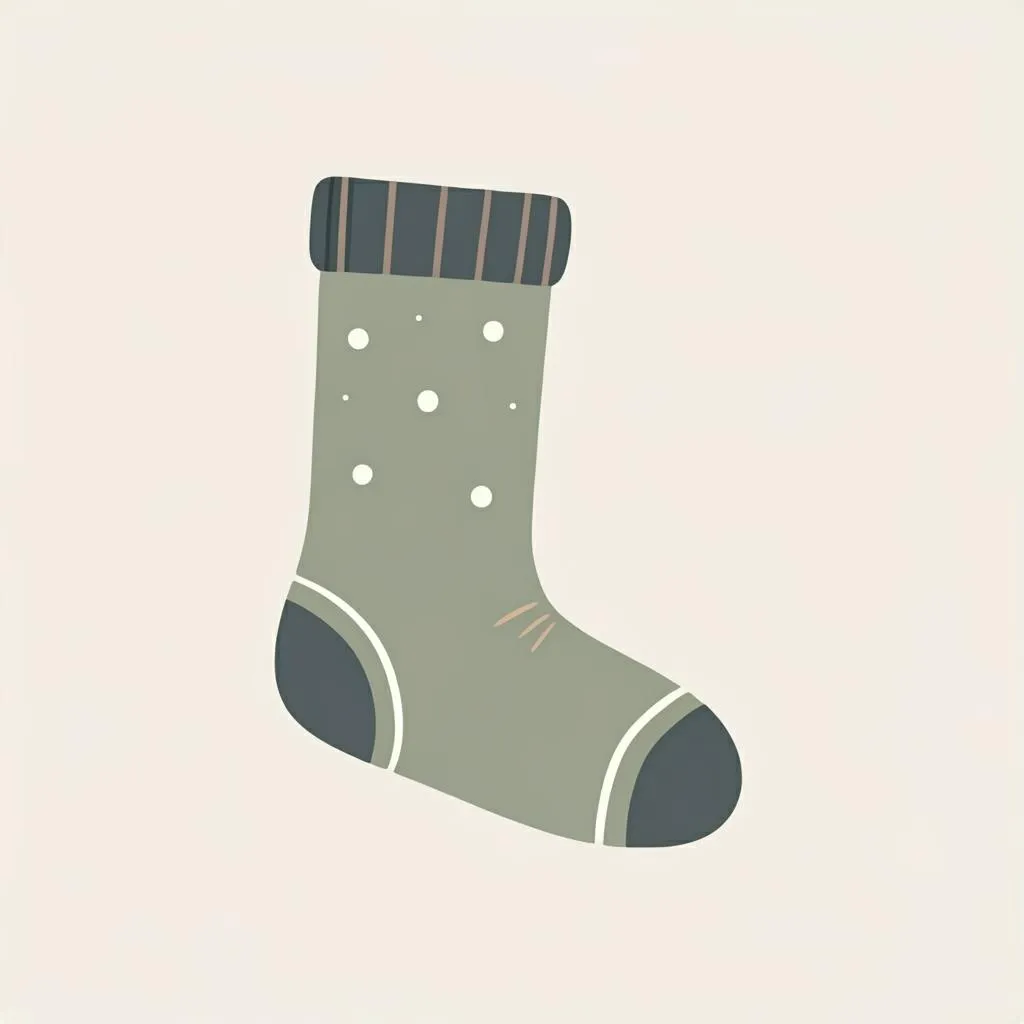 Illustration of a sock