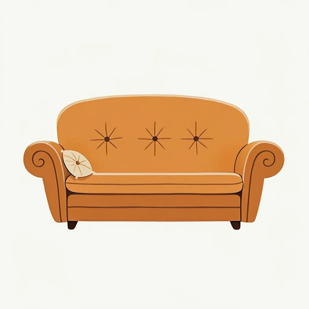 Illustration of a sofa