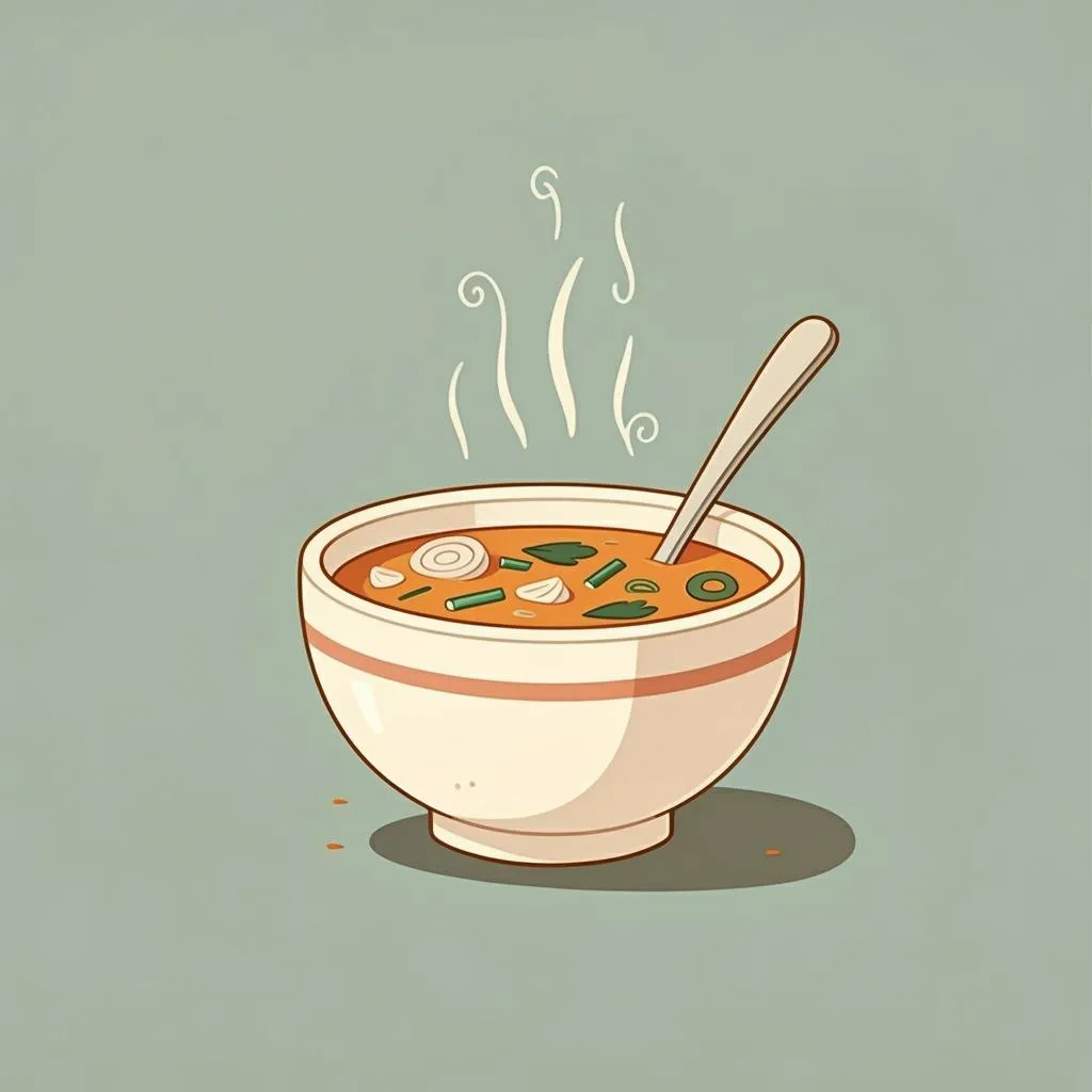 Illustration of soup