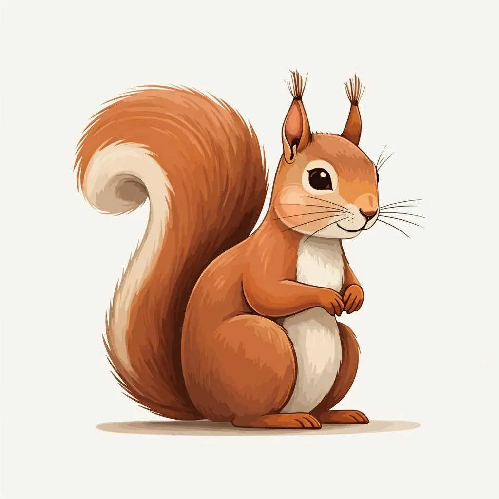 Illustration of a squirrel