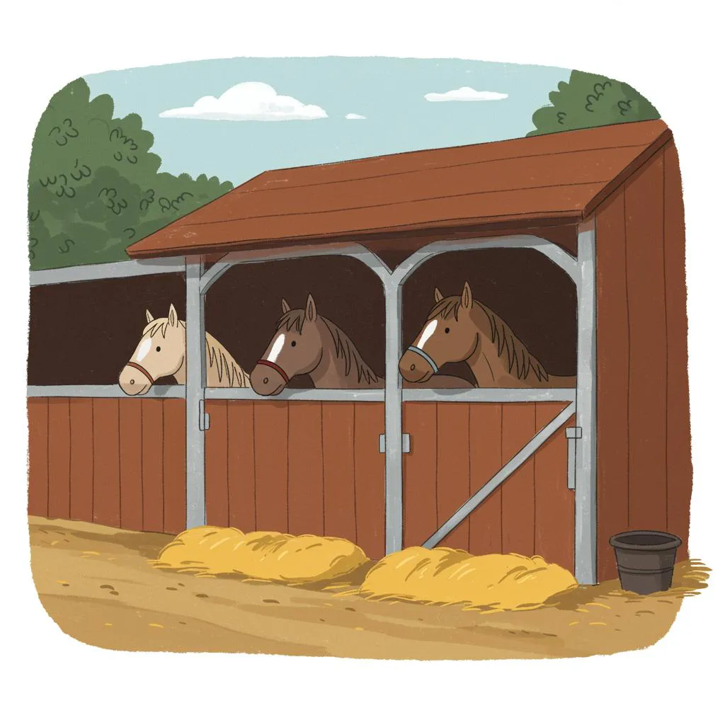Illustration of a stable
