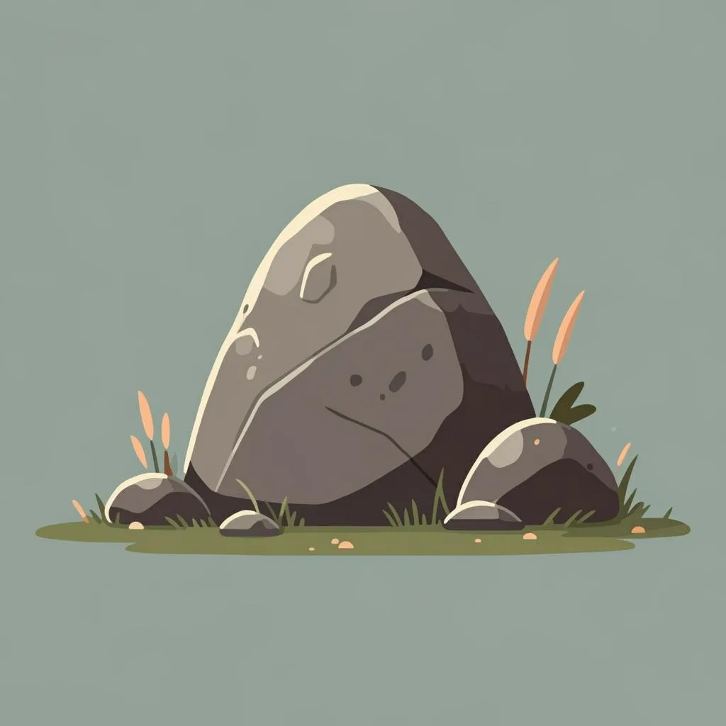 Illustration of a stone