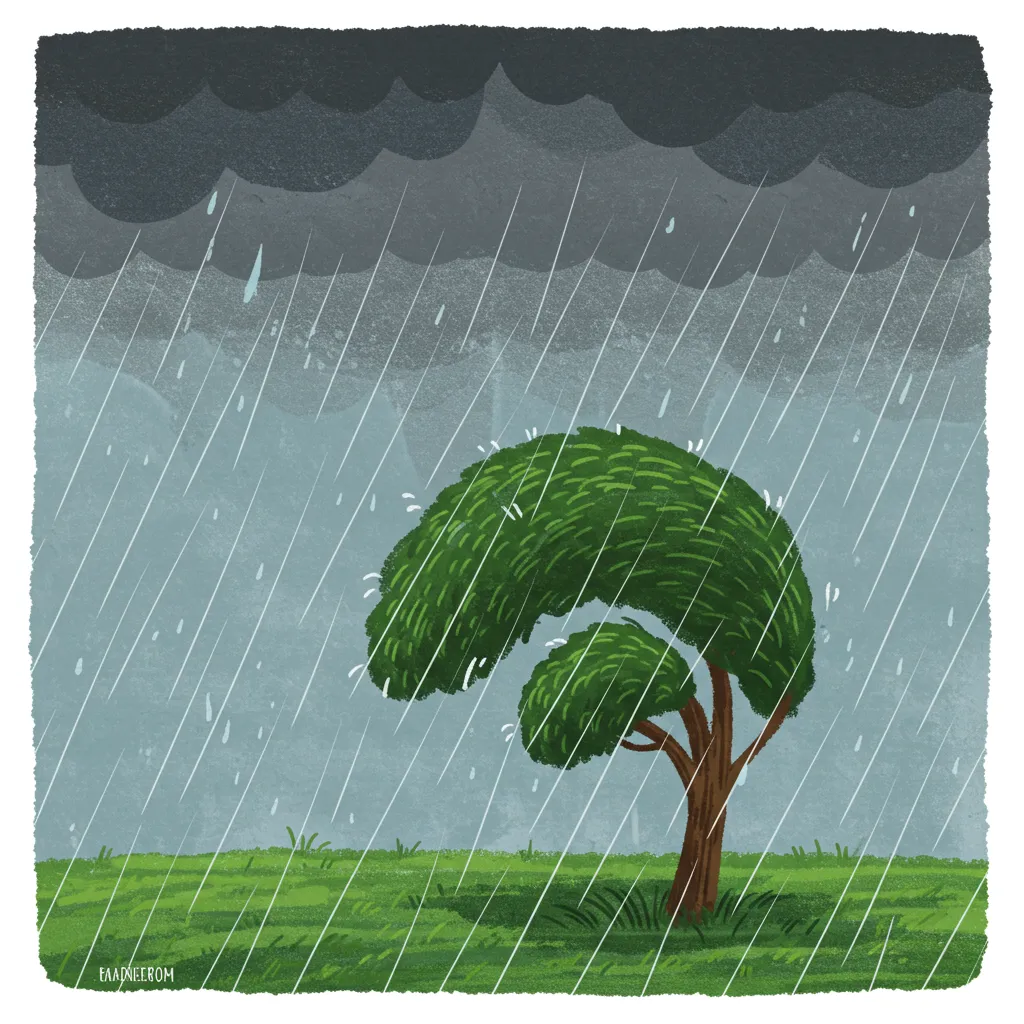 Illustration of a storm