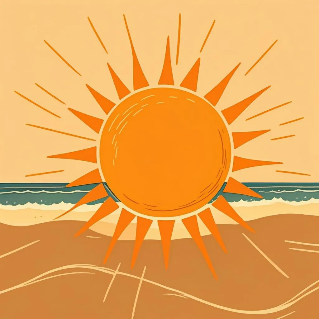 Illustration of sun