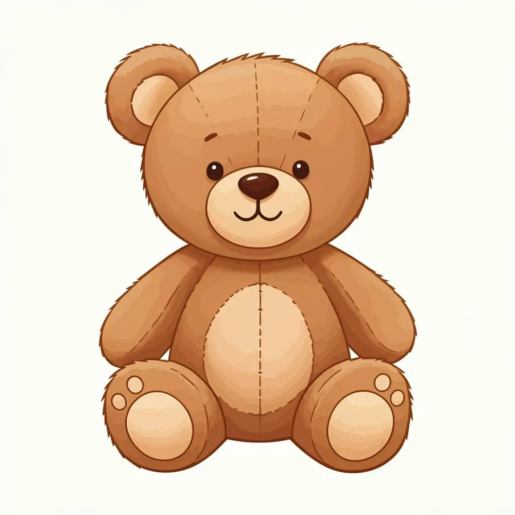 Illustration of a teddy bear