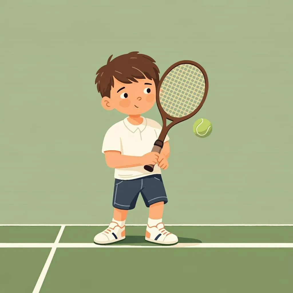 Illustration of tennis