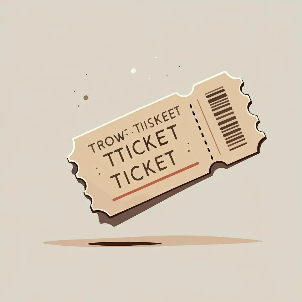 Illustration of a ticket