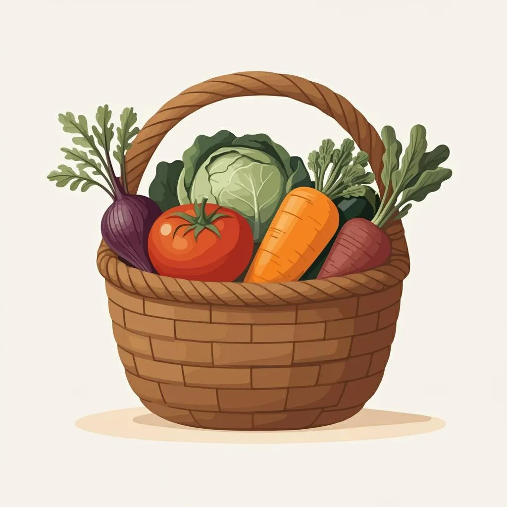 Illustration of vegetables