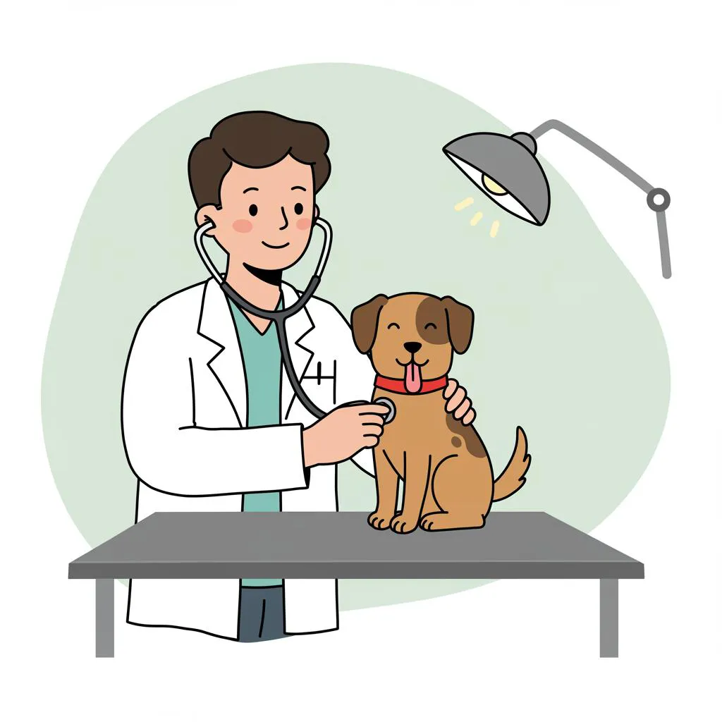 Illustration of a vet