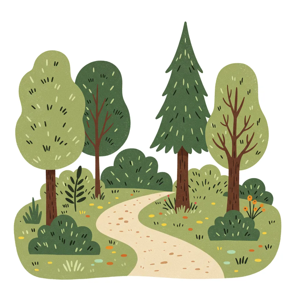 Illustration of woods